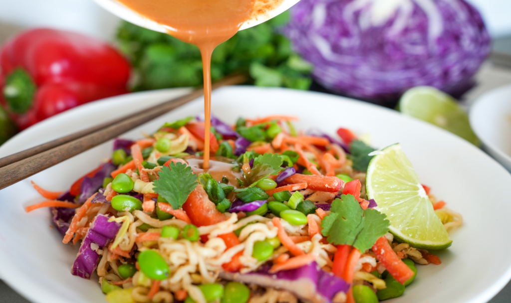 Thai Chicken Noodle Salad - Macrostax