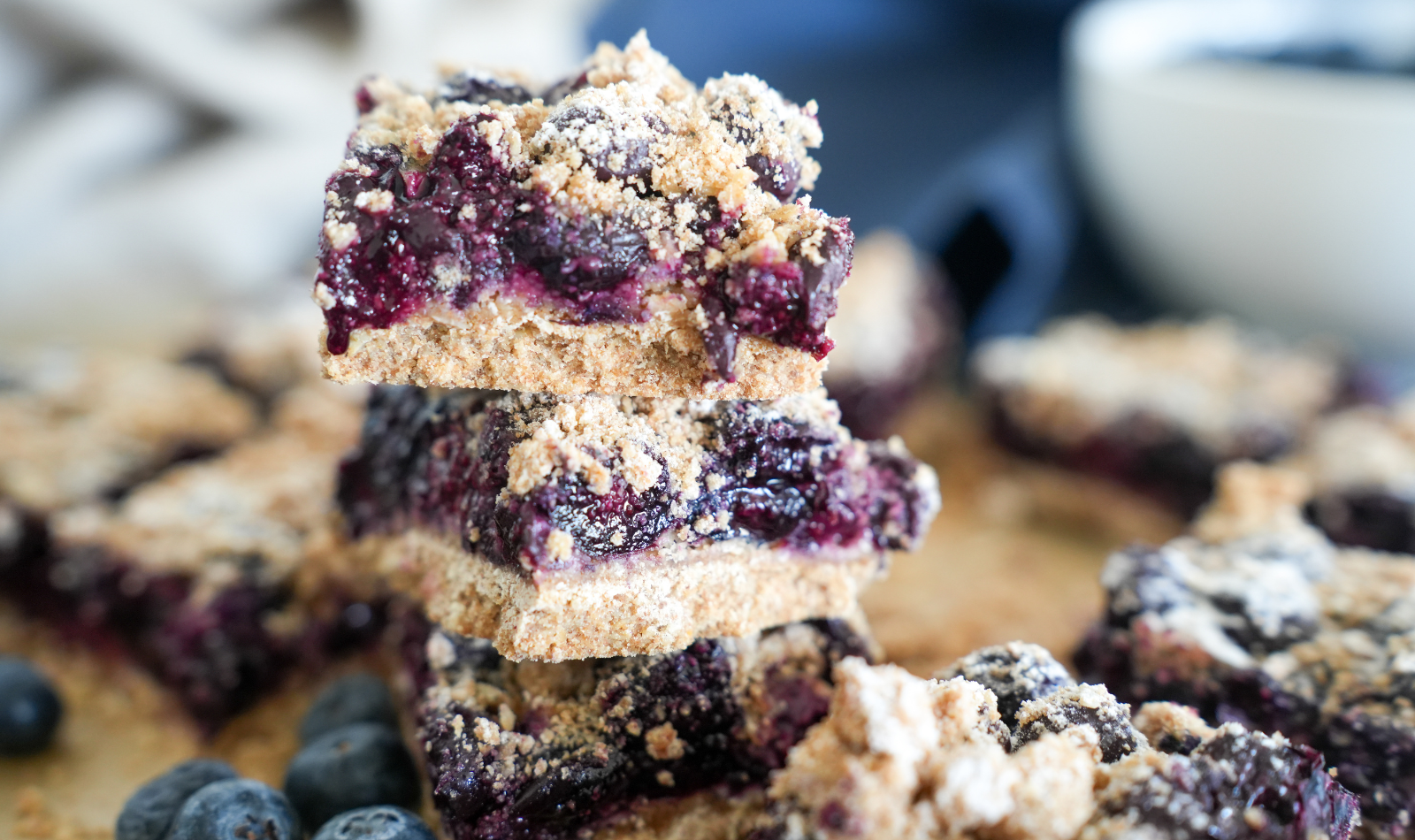 Chewy Blueberry Pie Bars
