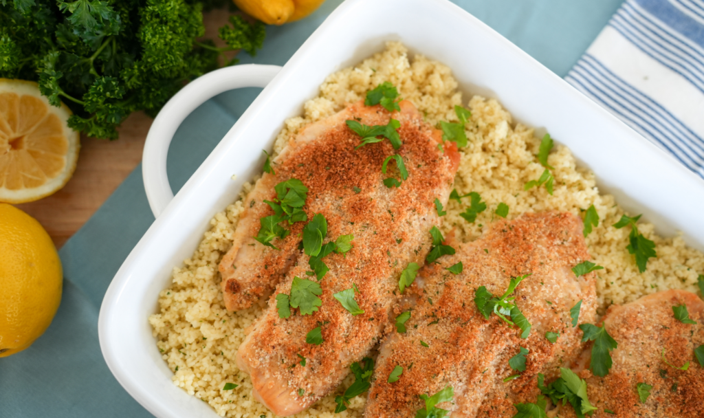 Lemon Tilapia with Couscous - Macrostax