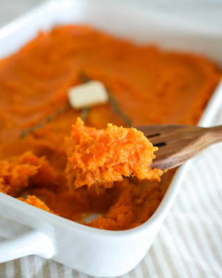 Lighter Mashed Sweet Potatoes