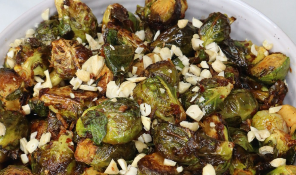 Air Fryer Firecracker Brussels Sprouts - Macrostax